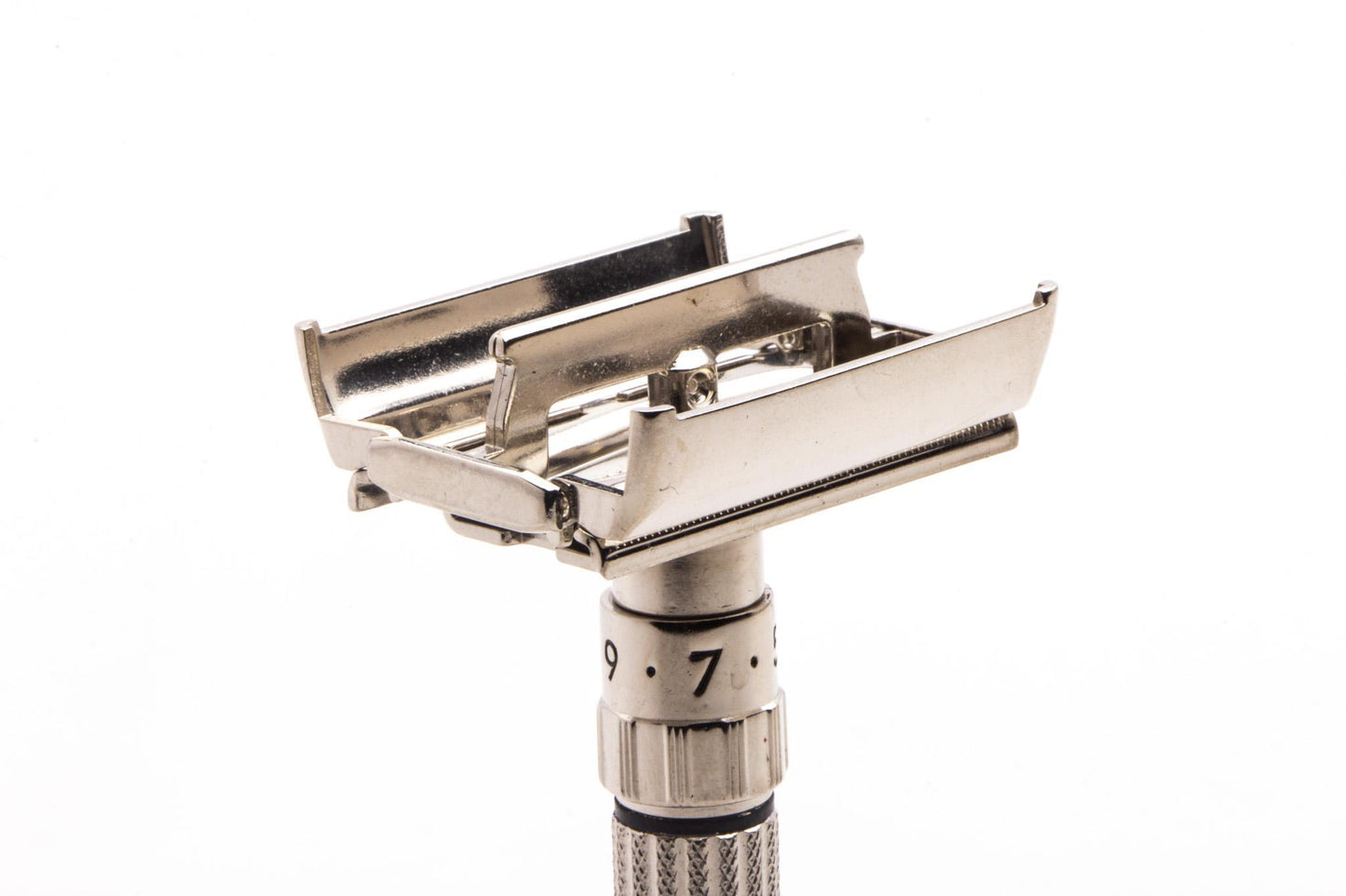 1959 E2 Gillette Fatboy Adjustable Double Edge Safety Razor | Factory Nickel Revamp