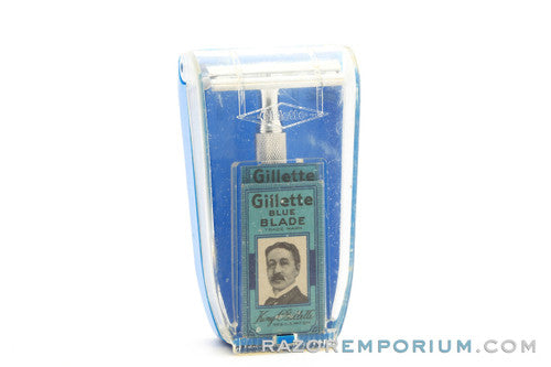 1960's Gillette Ball End Tech Double Edge Safety Razor Set - Made in England