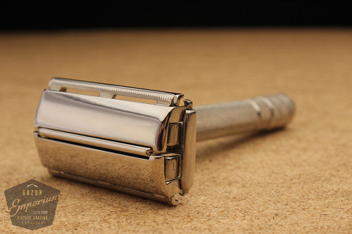 Gillette 1947+ Notched Super Speed Safety Razor * Nickel REVAMPED