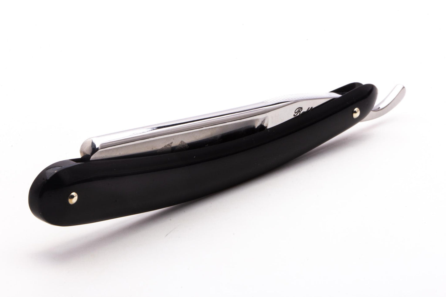 6/8" Ralf Aust Spanish Tip Hollow Ground Straight Razor With Jimps | Acrylic Scales
