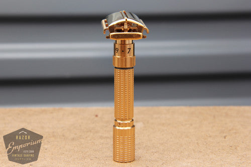 Gillette 1961 Executive Adjustable DE Safety Razor D3 w/ original packaging