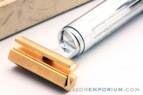 1920's Schick Type A Gold Repeating Injector Razor - MINT
