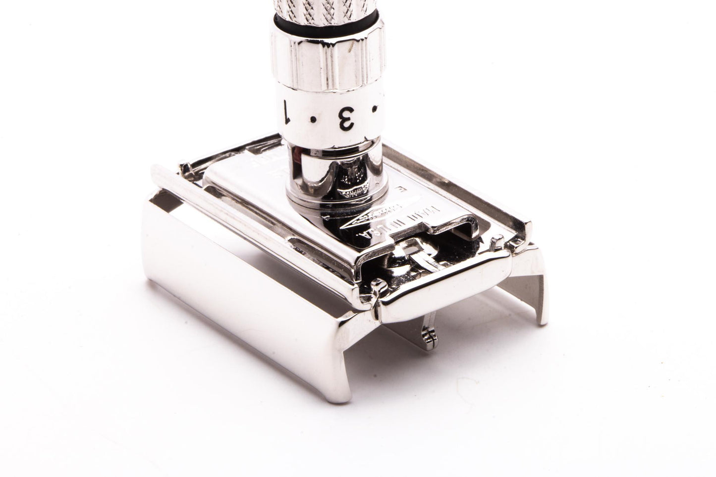 1959 E4 Gillette Fatboy Adjustable TTO Double Edge Safety Razor | Rhodium Revamp