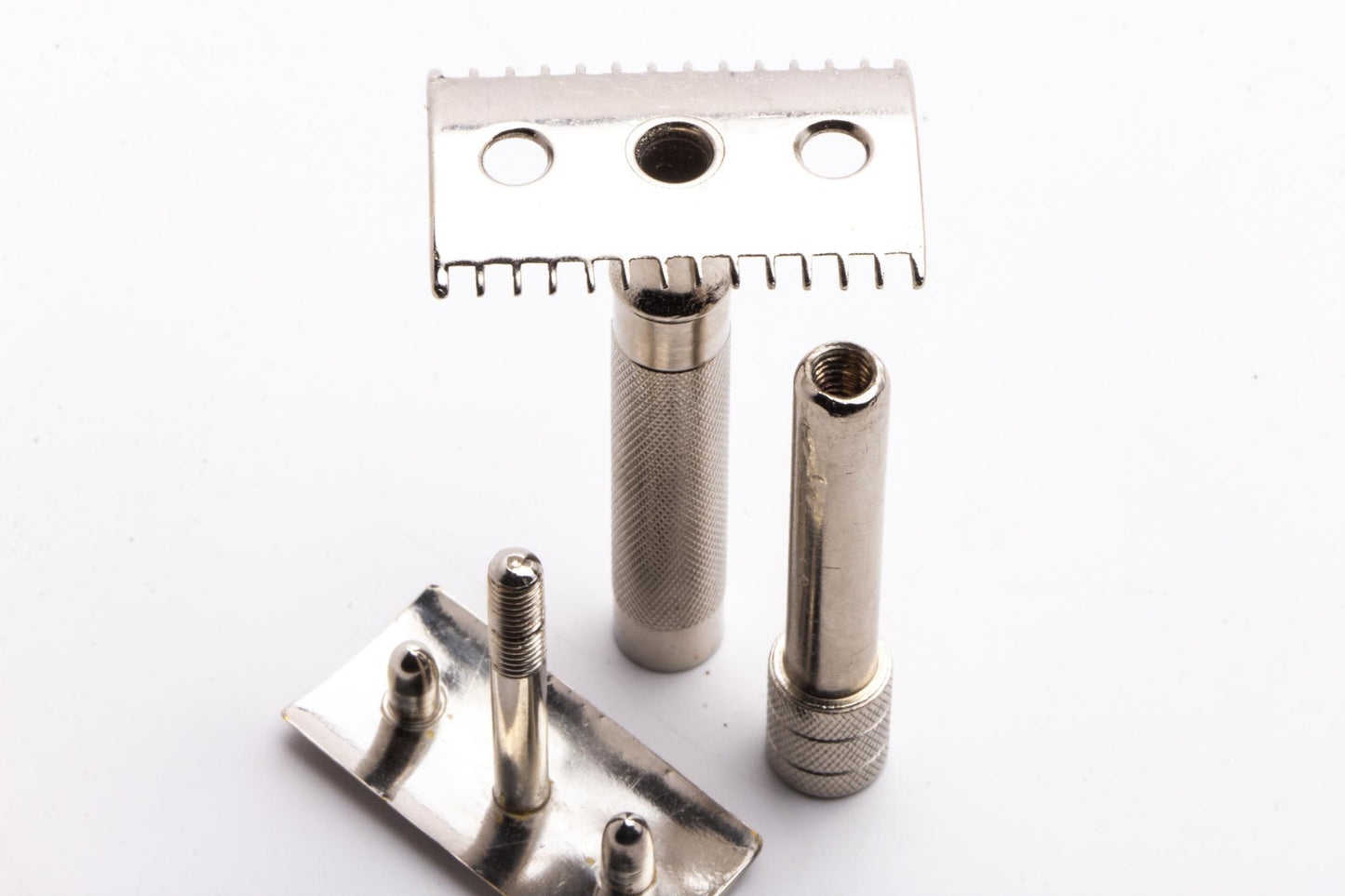 1907 Gillette Single Ring Old Type Double Edge Safety Razor | Factory Nickel Revamp