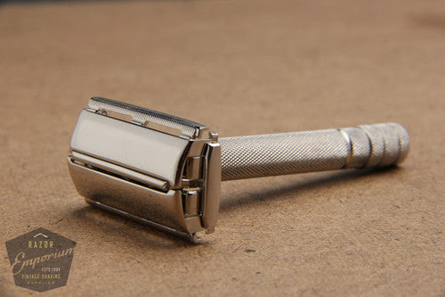 Gillette 1950's Notched Super Speed Safety Razor * Nickel REVAMPED