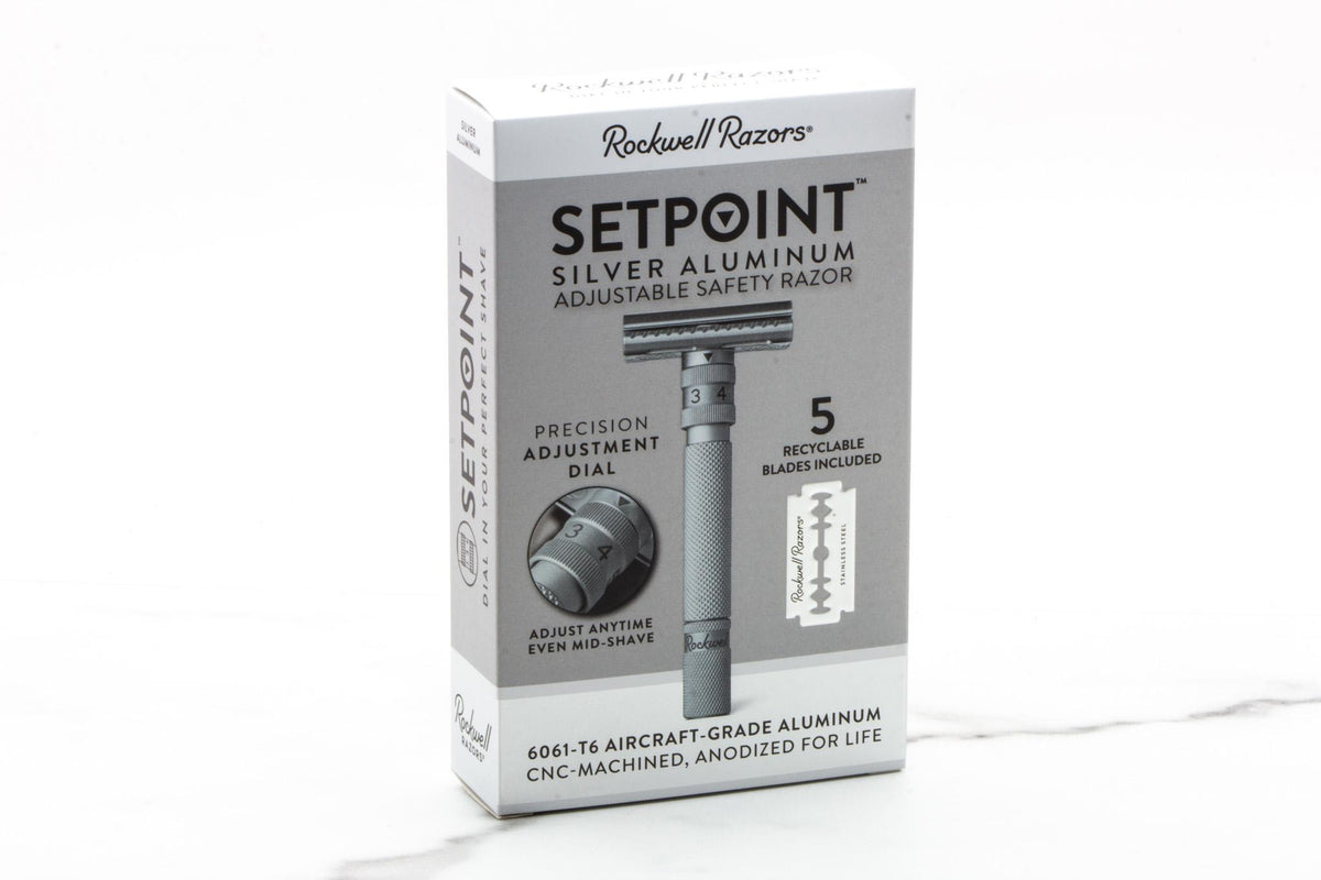 Rockwell Razors | SETPOINT Silver Aluminum Adjustable Safety Razor
