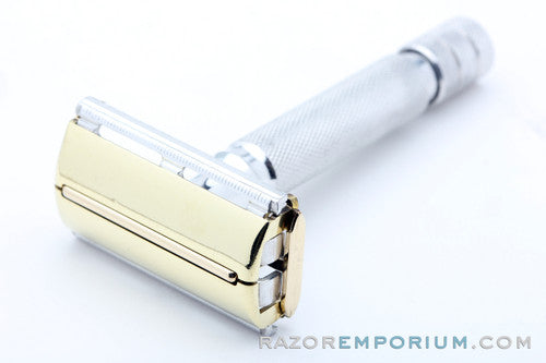 1950's Gillette Light Duty Aluminum Rocket Safety Razor | Made in England