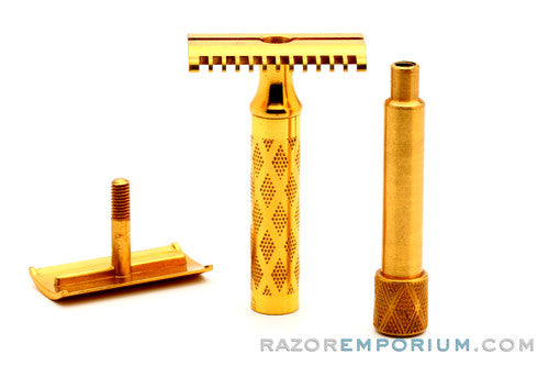 1932 Gillette Criterion Gold Open Comb DE Razor Set w/ Blade Bank