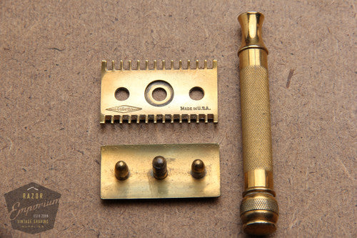 Gillette 1924 Gold Old Type Pocket Edition Boston Shriner Set
