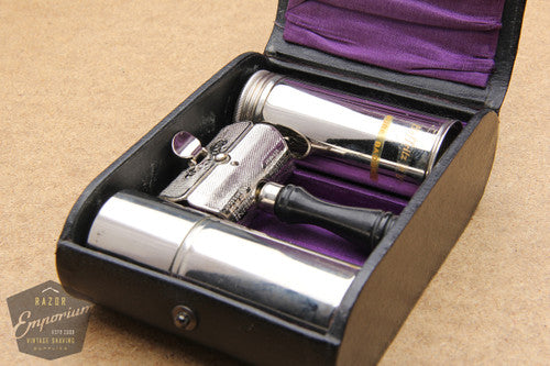 Ever-Ready 1912 Style Single Edge Safety Razor in Black Leather Box