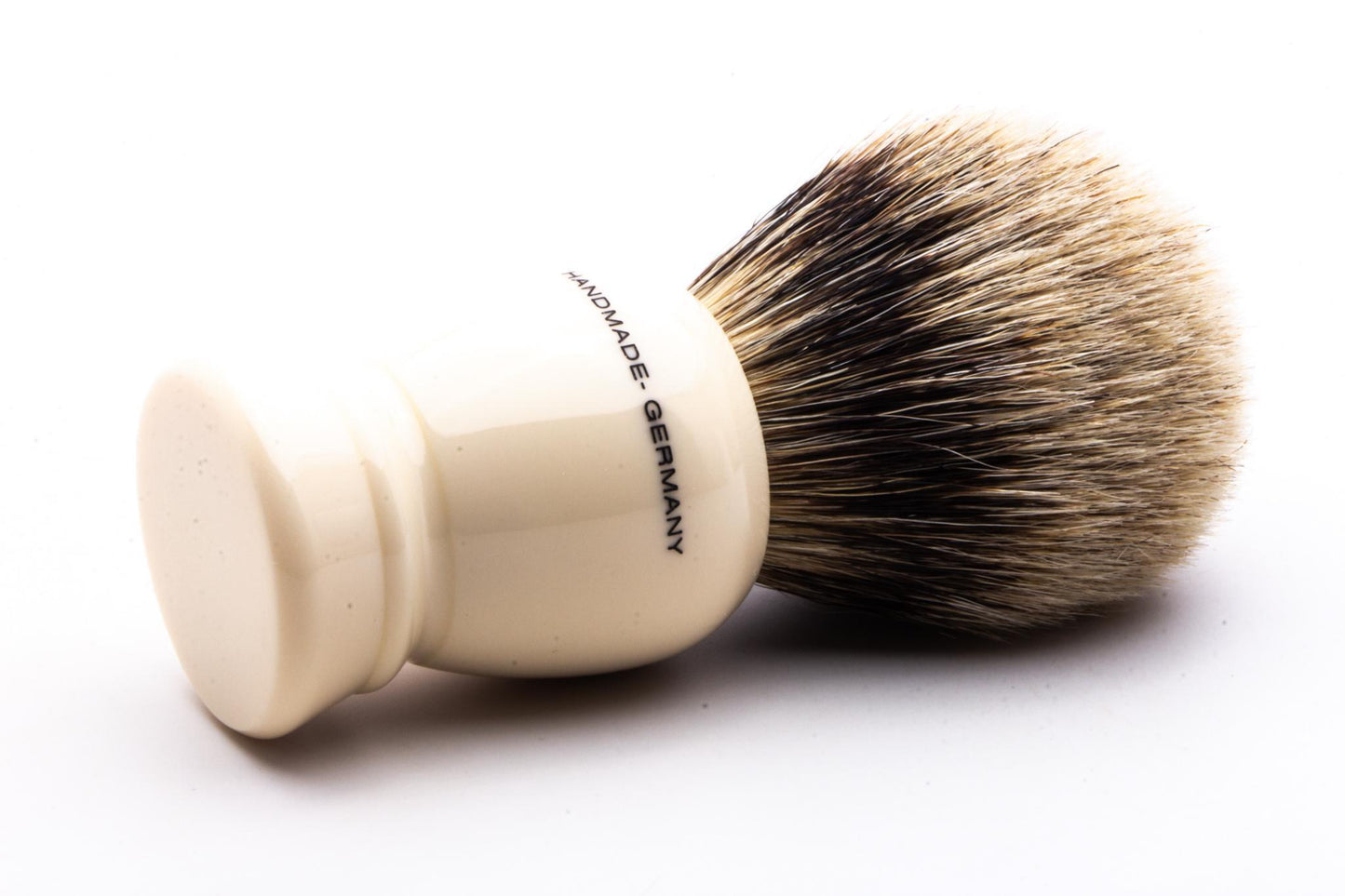 Shavemac | Silvertip Badger Shave Brush With Faux Ivory Handle