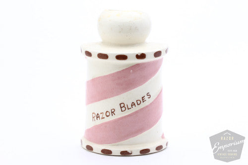 Porcelain Pink Barber Pole | Blade Safe