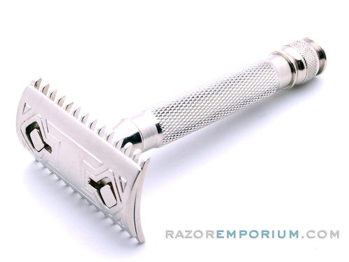 1930's Gillette Goodwill Short Comb Ball End Replica Handle Double Edge Safety Razor
