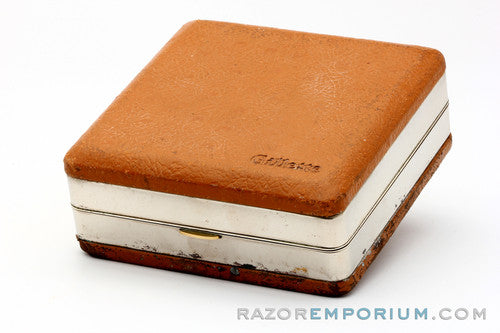1948-51 Gillette Executive DE Safety Razor in Ostrich Leather Case with Blade Dispenser