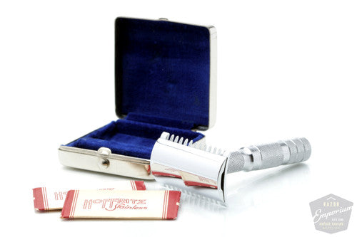 1960's Hoffritz Open Comb Travel Double Edge Safety Razor