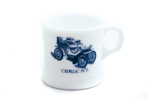 Surrey Milk Glass Shaving Mug - Cadillac 1903