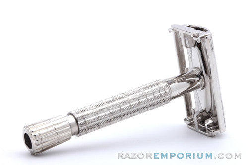 1950's Gillette TTO Flare Tip Rocket DE Safety Razor Nickel Revamp