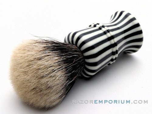 Vintage Zebra Patterned Shave Brush | Badger Revamp