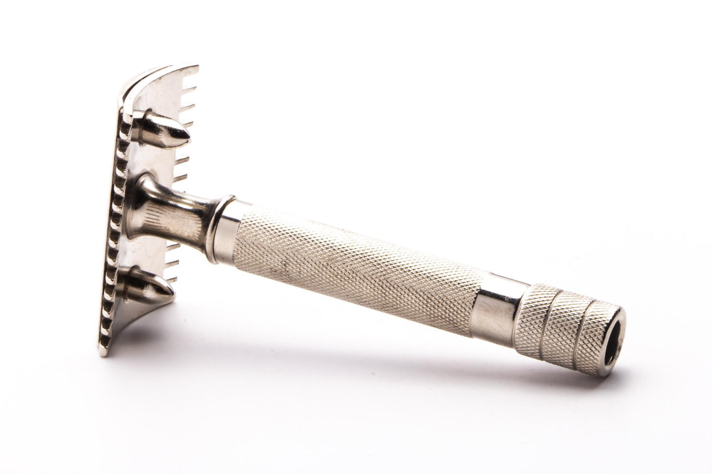 1922 Gillette Single Ring Double Edge Safety Razor Set | Factory Nickel Revamp