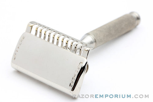 1930's Ever-Ready American Safety Razor Co. 1912 Style Single Edge Safety Razor in Black Leather Box
