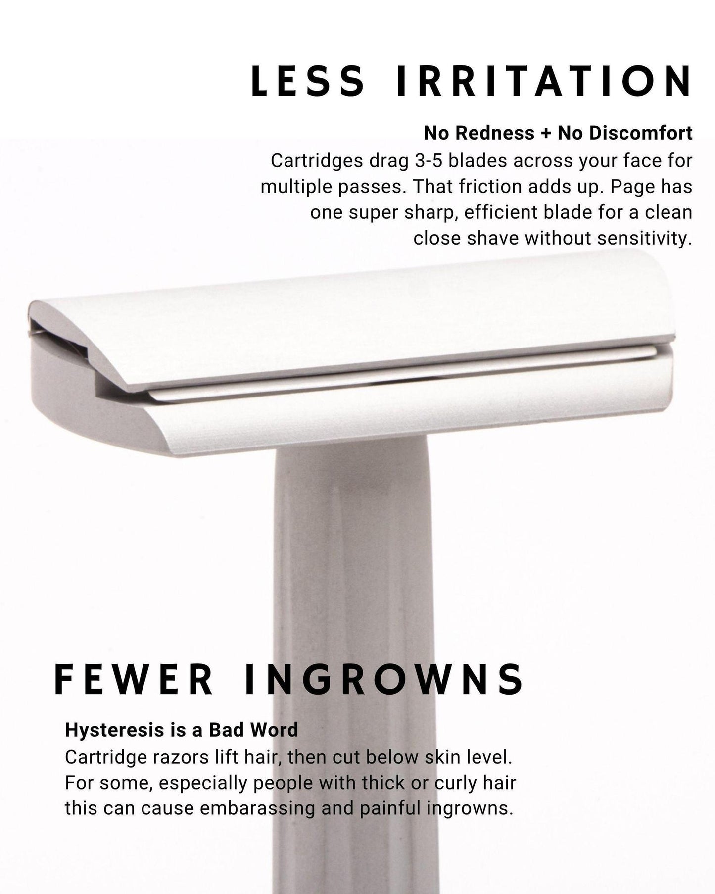 Rex Supply Co. | Page Three Piece Aluminum Double Edge Safety Razor