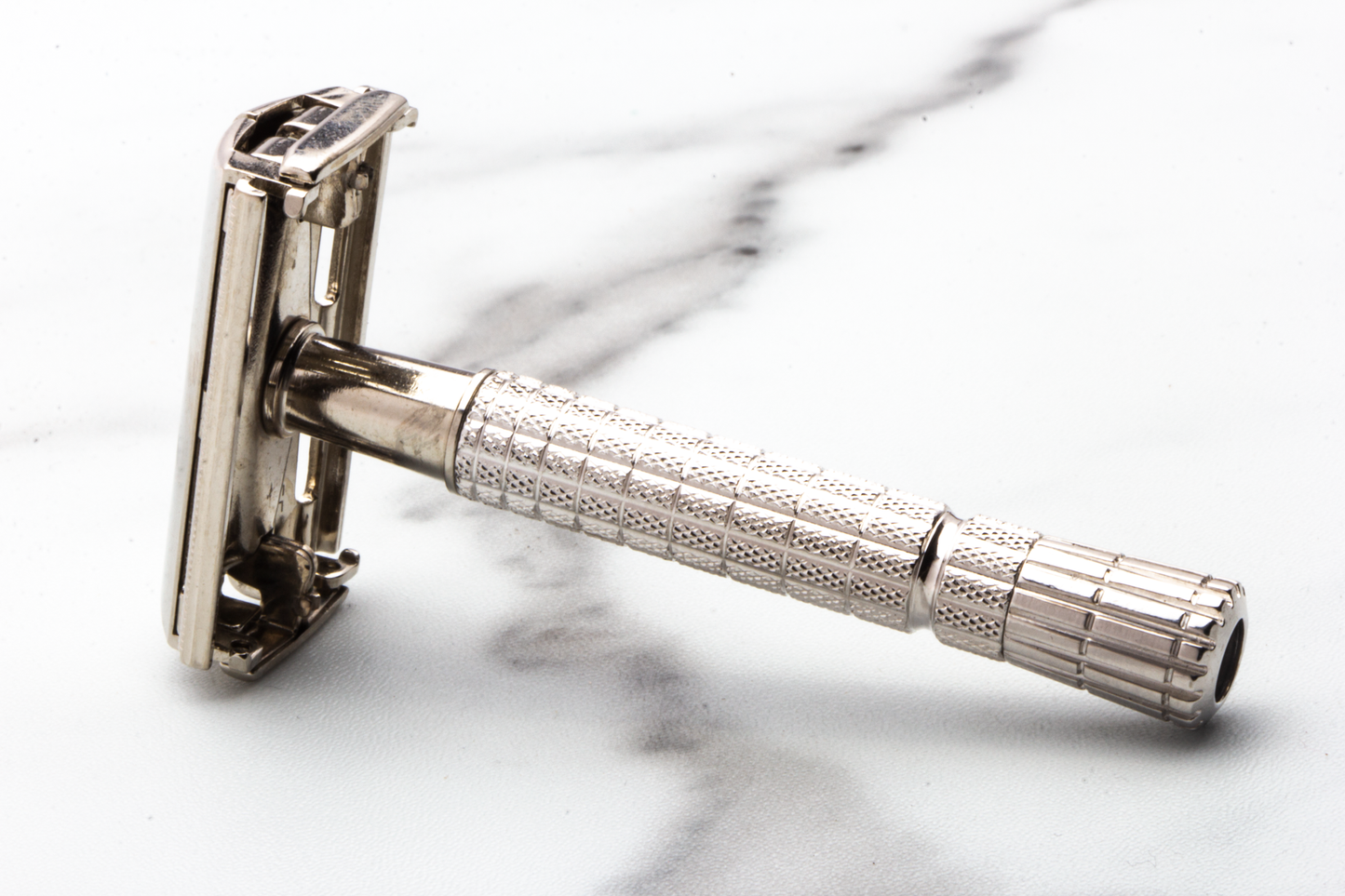 1960 F4 Gillette Flare Tip Super Speed Safety Razor | Factory Nickel Revamp