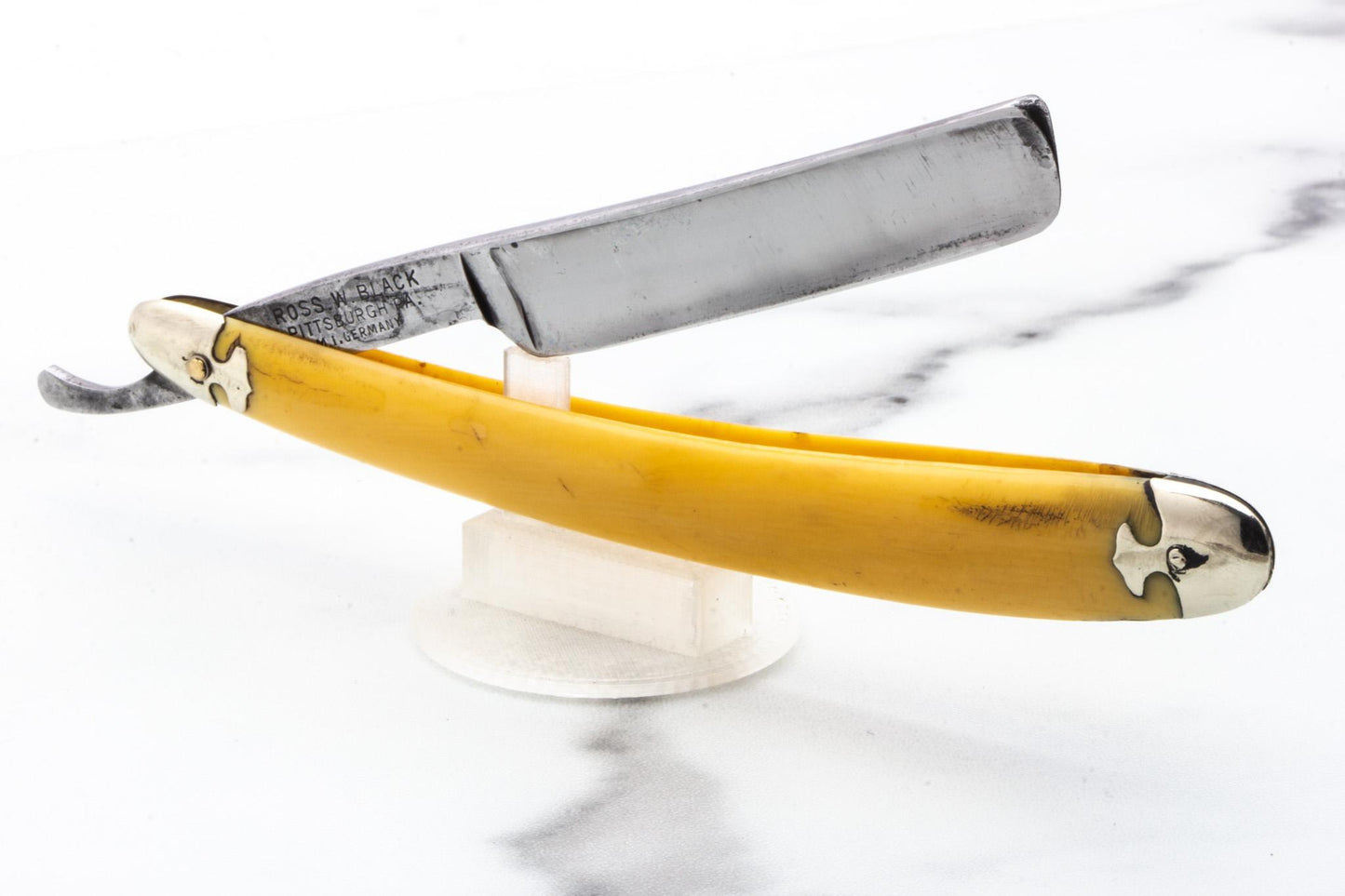 5/8" Vintage Restored Ross W. Black Companion Straight Razor