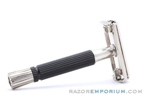 1974 Gillette Black Handle Super Speed Safety Razor U4