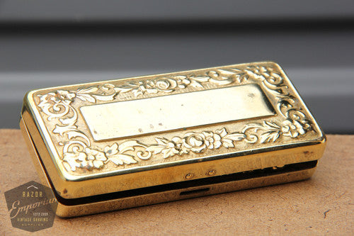 Gillette 1910 Gold ABC Pocket Edition - Old Type Open Comb DE Razor Set