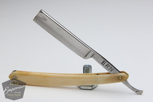 5/8" Ern No. 421 Straight Razor w/ Bone Scales Hollow | Wald - Germany