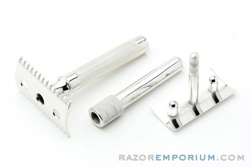 1906 Gillette Old Type Single Ring DE Safety Razor Nickel Revamp
