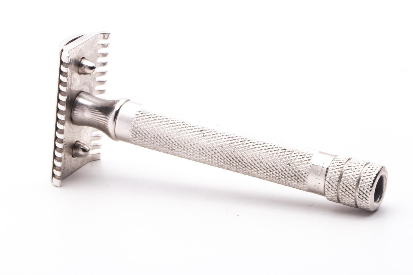 1920 Gillette Big Fellow Double Edge Safety Razor Set With Original Wooden Box | Rhodium Revamp
