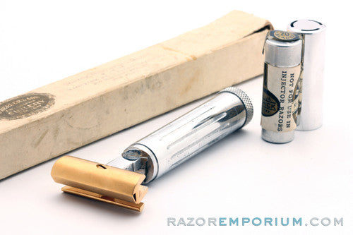 1920's Schick Type A Gold Repeating Injector Razor - MINT