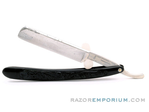 9/16" Said Shaheen & Bros. Warranted #125 1/2 Vintage Straight Razor w/ Original Scales