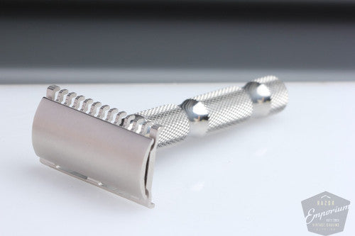 Ikon Bamboo Stainless Steel Razor Handle Only