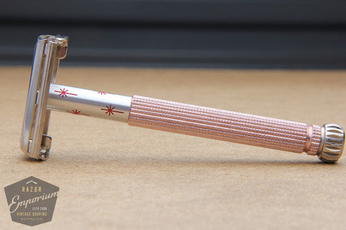 Gillette 1970 Pink Star Lady Safety Razor P1
