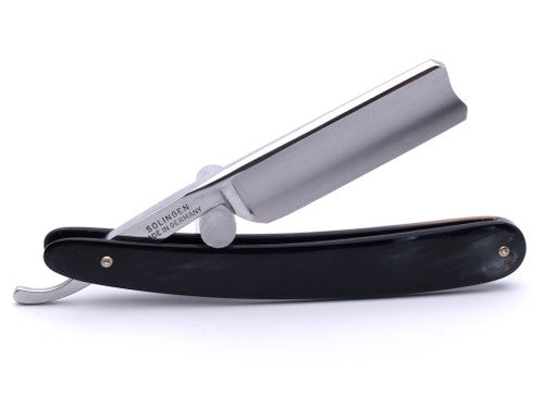7/8" Ralf Aust Spanish Tip Straight Razor | Horn Scales