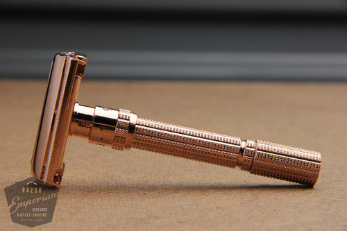 Gillette 1964 Slim Adjustable Safety Razor J2 - ROSE GOLD REVAMPED