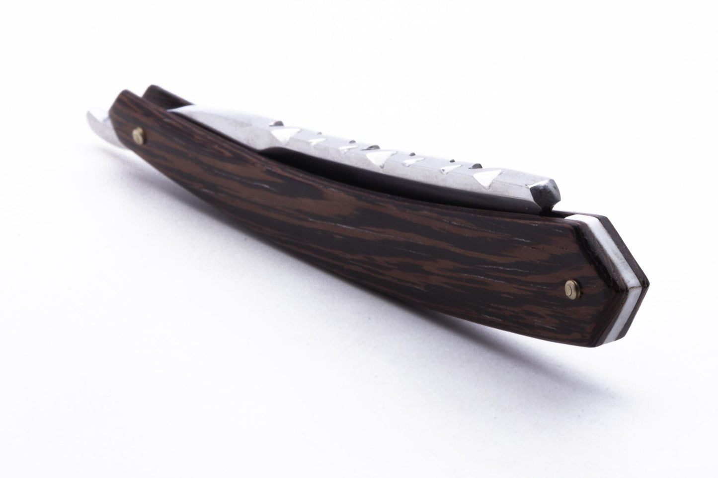 6/8" Gustave Lalune Straight Razor "English Archer" Wenge Scales
