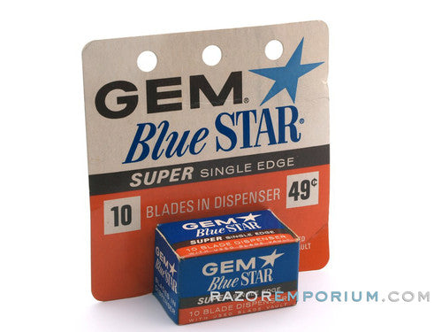 Gem Blue Star Single Edge Blades (10) - New Old Stock (NOS) Razor Blades