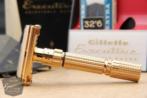Gillette 1958 Executive Adjustable DE Safety Razor in Case D3