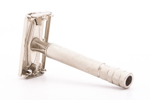 1953 Y3 Gillette Super Speed DE Safety Razor Set | Factory Nickel Revamp