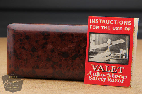 Valet Auto Strop Silver Razor Set w/ Box New Old Stock - Made in England