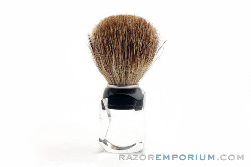 Vintage Pure Badger Shaving Brush Traditional Acrylic Handle