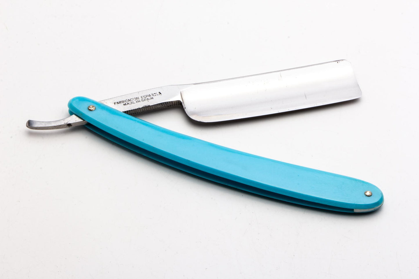 7/8" Filarmonica "Doble Temple" #14 Blue/Red Straight Razor w/ Coffin | Spain