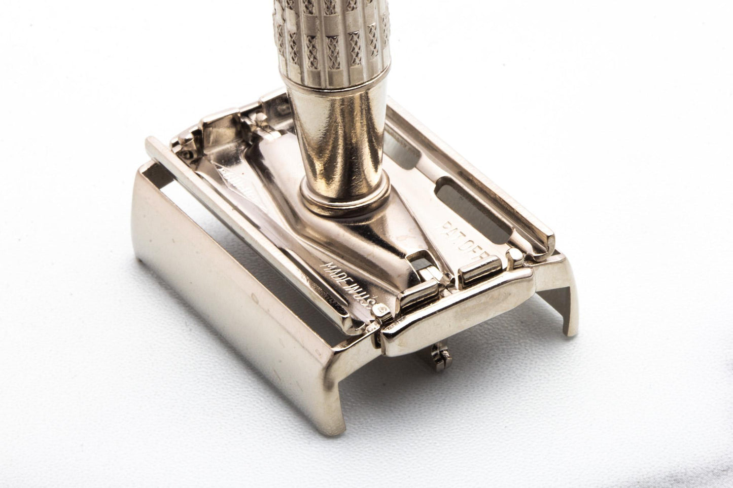 1956 B3 Gillette Red Tip TTO Super Speed Double Edge Safety Razor | Factory Nickel Revamp
