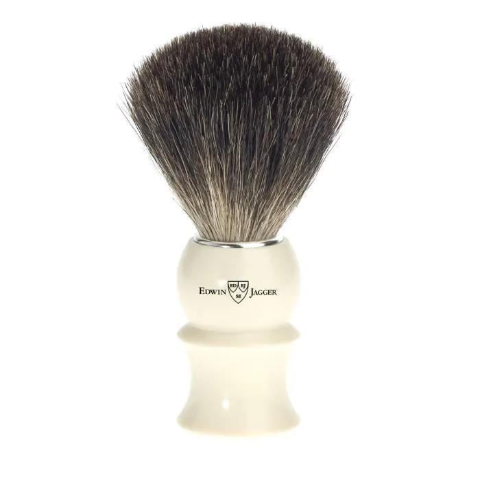 Edwin Jagger | 81P17 Imitation Ivory shaving brush (Pure Badger)