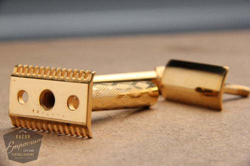 Gillette 1921 New Improved Standard DE Safety Razor * Revamped - 24K Gold