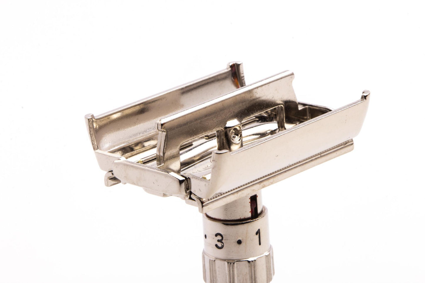 1960 F1 Gillette Fatboy Adjustable TTO Double Edge Safety Razor | Factory Nickel Revamp