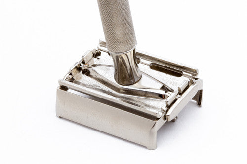 1954 Z4 Gillette Super Speed Double Edge Safety Razor | Factory Nickel Revamp